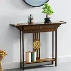 New Chiness Console Table Porch Sofa Table Solid Bamboo Hotel Club End View Desk