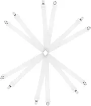 SUPVOX 6 Pack Tablecloth Clips Hidden Straps Elastic Holders for Bed Sheets Outdoor Indoor Table Cover Clips Picnic Camping Accessory Set