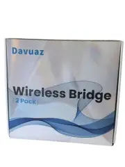 Davuaz HBR40301 Outdoor Wireless WiFi Bridge - White, Pack of 2