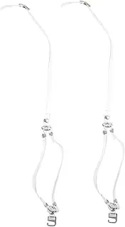 [CATIEBYE] 2 Pairs Shoelaces Shoes Ties Shoe Laces for Sneakers Shoes Lace Women Shoelace Women Anti-skid Laces High-heel Straps Triangle Bundle Shoelace High Heels Strap Leather White