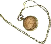 [DEARMAMY] 1 PC Pocket Watch Automatic Musical Carabiner Classic Watches Retro Pour Chains Numeral Watch Cases for Men Number Necklace Digital Watch Vintage Watch Clamshell Watch Alloy