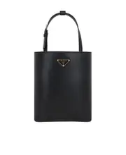triangle logo-appliqué tote bag One size black