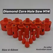 Dry Diamond Core Drill Bit Hole Saw For Porcelain Tile Glass Marble 6-82mm M14