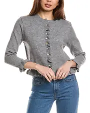 Madison Miles Ruffle Cardigan