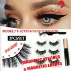 Magnetic False Eyelashes Natural Eye Lashes Extension Liquid Eyeliner Tweezer
