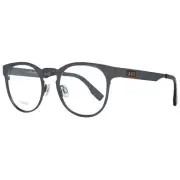 Ermenegildo Zegna ZC 5003 Men Gray Optical Frame Metal Oval Full Rim Eyewear