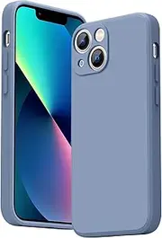 Leonids Silicone Case for iPhone 13 Mini Case 5.4-Inch, [Camera Protection] & [Anti-Scratch] Soft Siliocne Potective Phone Cover for iPhone 13 Mini Case (Blue Gray)