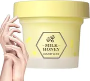 HAMIL Hand Wax - Paraffin Peel off Hand Wax with Milk & Honey, Dry Cracked Hands Skin Repair Renew, 120G