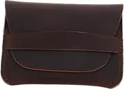 [VALICLUD] Cowhide Leather Card Holder Wallet Men's Minimalist Id Case Credit Card Wallet for Men Stylish Leather Accessory