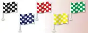 Window Clip On Flags, Checkered Flags, a dozen (12) for Car Dealers, Car Lots