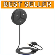 Compact Bluetooth v5.1 Car Audio Adapter with Auto Connect & Dual Device Pairing