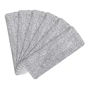Microfiber 6 Wet Dry Flat Mop Pads Hook Loop 13" x 4.7" Replacement Washable