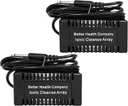 Rectangular Black Ionic Cleanse Detox Foot Spa Arrays by Better Health Company