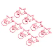 Swivel Clasps Snap Hook, Star Shape Lobster Claw Clasp for DIY Pink, 8Pcs
