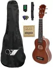 Vivaldi One Kit 21" Soprano Ukulele Musical Hawaiian Guitar.