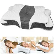 Memory Foam Cervical Pillow for Neck and Shoulder,Ergonomic Contour Bed Pillow Soft for Side Sleep Stomach Sleeping and Back Sleeper