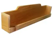 Cedar Spice Rack for Stove Top or Wall Mounting / Optional Length 24 - 32 Inches