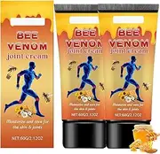 Bee Venom Joint Cream Stick - 60g | Deep Knee & Joint Moisturizer with Honey & Plant Essences | Fast-Absorbing, Hydrating Formula for All Skin Types | Portable & Easy to Use, Cream(2pcs)