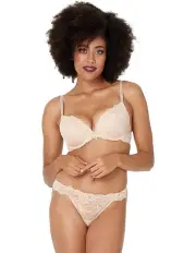 [Pleasure State] My Fit Lace Thong in Frappe