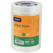 J.Burrows Recycled Clear Tape Roll 18mmX50m 8 Pack