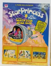 Star Princess and Pluta at their North Star Base Paper Doll Whitman 1979 Uncut
