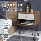 Artiss Bedside Table Drawers Side Table Shelf Storage Cabinet Nightstand LARS
