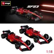 Bburago 1:18 2023 F1 SF 23 No16 C.Leclerc/No.55 C.Sainz Diecast Model Car