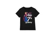 Frozen Childrens/Kids Fearless Like Anna 7th Birthday T-Shirt (Black) - UTTV4945