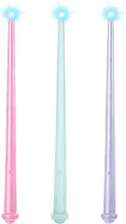 3 Pieces Light up Wand Magic Light and Sound Toy Wizard Wand, Illuminating Wand