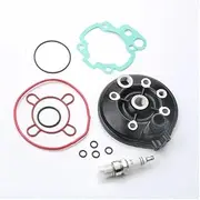 90cc Engine cylinder head & E6TC spark plug & cylinder head Gasket Set Fit For min B RK6 RR 50 ALU AM4 AM5 AM6 49mm 2T
