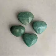 Amazonite Heart Natural x 1 (Small - 40x40mm)