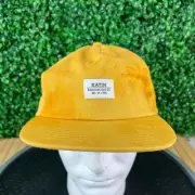 NWT Katin Flat Brim Adjustable Snapback Yellow Surf Hat Cap