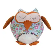 Sand Polyfill 22cm Floral Owl Doorstop Home/Office Weighted Heavy Door Stopper