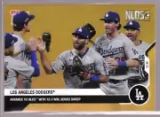 Mookie Betts Cody Bellinger Chris Taylor Dodgers NLDS TOPPS NOW Gold Bonus LAD-2