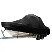 Sea Ray 290 Sundancer Cruiser T-Top Hard-Top Fishing Storage Boat Cover black