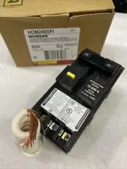 HOM240GFI SQUARE D 2POLE 40AMP 120/240V CIRCUIT BREAKER