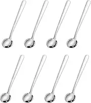 8 PCS Small Spoons for Spices Jars: Tiny Stainless Steel Spoons for Sugar, Salt, Coffee & More - Mini Spoon for Kitchen Party Use - Cute Espresso Spoon for Home, Restaurant & Gift