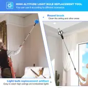 Light Bulb Pole Changer Adjustable Light Bulb Changer Set High Reach Bulb qixSU