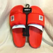 AND1 Men’s Red Puffer Slide Sandals size 10