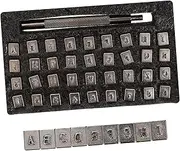 NUOBESTY 1set Letter Number Stamps for Leather Crafting Punch Tool Compact Storage Box Personalization for Alphabet and