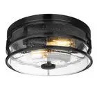 Flush Mount Ceiling Light Fixture, 12 Inch Close to Ceiling Light with Black ...