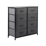 Levede 8 Chest of Drawers Storage Cabinet Dark Grey