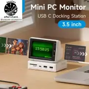 3.5" IPS Mini Screen & USB-C Hub – Dual Data Monitor for Laptop, PC, & Devices