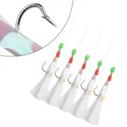 5*-Sabiki Soft Fishing Lure Rigs Bait Jigs Lure Feather Lure Herring Bait~