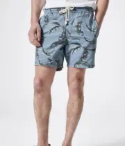 Mens size L Light blue Leaf print casual SHORTS Cotton Target NEW 4510