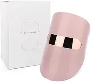 3 Color Skin LED Light Therapy Face Mask, 64 Light Beads, Photon Light Beauty Instrument, USB Plug-in Powered Optical Cosmetic Mask Portable Neck Skin Rejuvenation Facial Care Mask. Anti Aging Skin Tightening Wrinkles For Girls Women