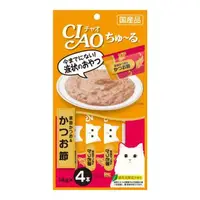 在飛比找大樹健康購物網優惠-【CIAO】啾嚕肉泥（14g） 日本製鰹魚+柴魚片（4入/包