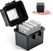 JJC Portable Camera Battery Case for Ricoh DB-110, DSLR Camera Battery Organizer for Nikon EN-EL9 EN-EL10 Canon NB-13L Sony NP-BX1 Fujifilm NP-50 LI-92B LI-90B NP-50 & SD Card Micro SD Card