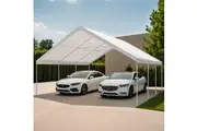 Instahut Carports 6x6m Carport Kits Steel Shelter Gazebo Canopy Garage Portable Garden Shed