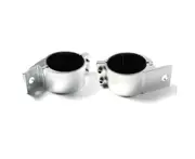 Elinz 3" 76-81mm PAIR Bullbar Mounting Bracket Clamp LED light bar Driving RIGID SILVER